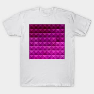 Byzantine Purple Abstract Low Polygon Background T-Shirt